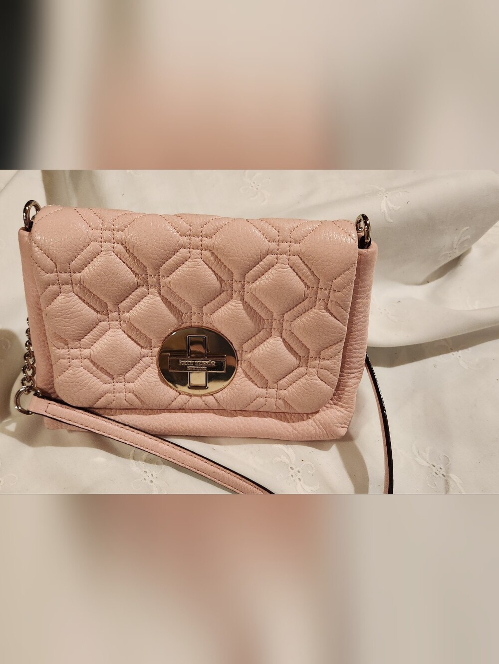 Kate Spade Pink Dove leather crossbody bag